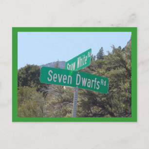 Snow White & Seven Dwarfs Postcard
