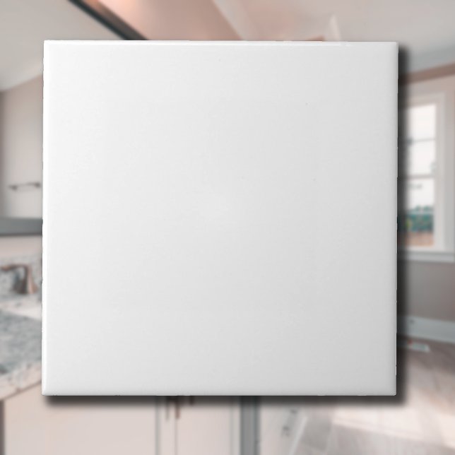 Snow White Solid Colour | Classic Elegant Ceramic Tile (Creator Uploaded)