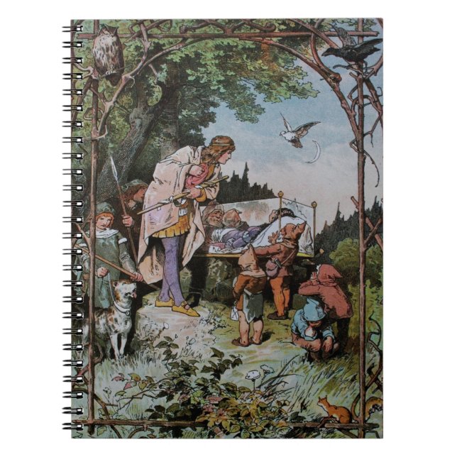 Snow White Waits to be Wakened by the Prince Notebook (Front)