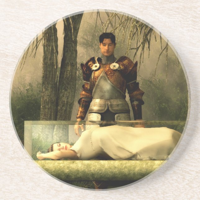 Snow White's Glass Coffin Coaster (Front)