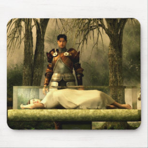 Snow White's Glass Coffin Mouse Pad
