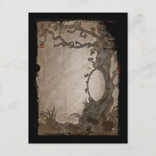 Snow White's Magic Mirror Tree Postcard