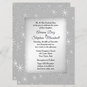 Snow Winter Wedding Invitation