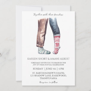 snow winter wonderland wedding invitations