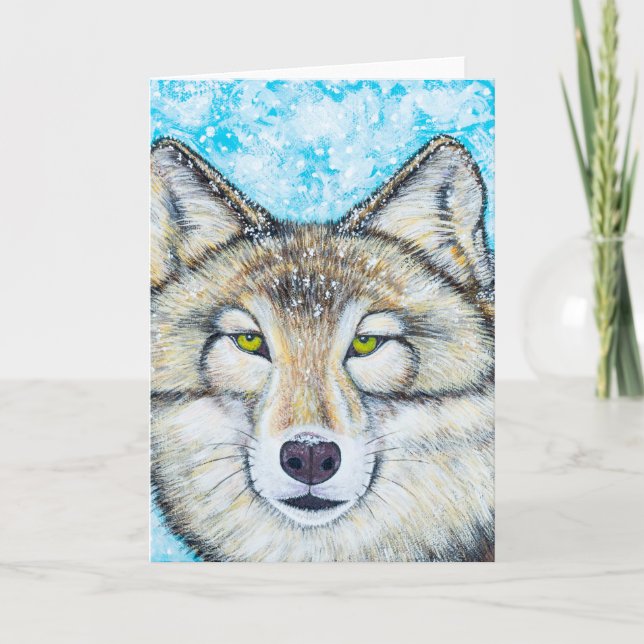 Snow Wolf Card (Front)