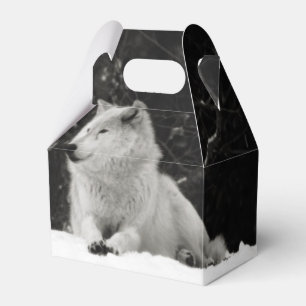 Snow Wolf Favour Box