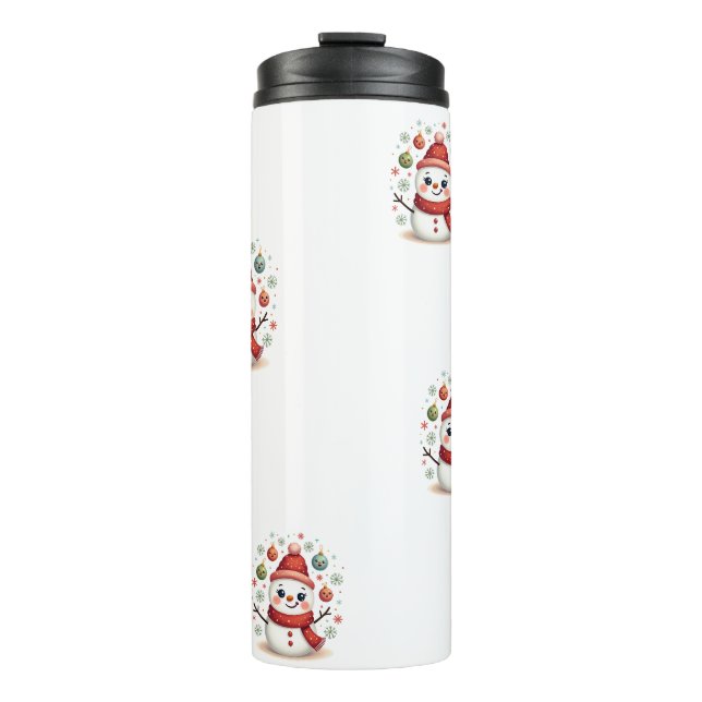 Snow-Woman Thermal Tumbler (Front)