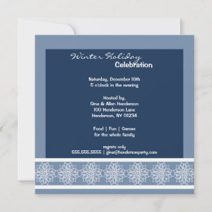 Snow Wonderland Party Invitations