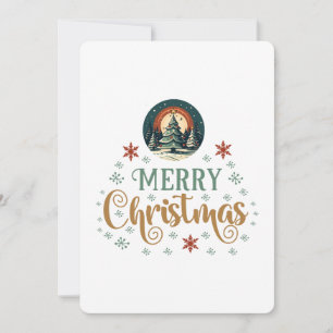 Snow Xmas Christmas Globe Invitation
