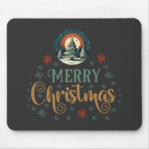 Snow Xmas Christmas Globe Mouse Pad