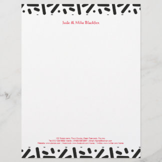Snow Xmas Stationary and Gifts Customised Letterhead