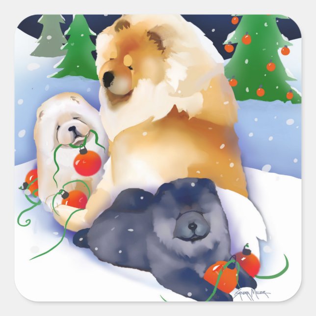 SNOWBABIES Chow Stickers (Front)