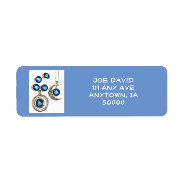 Snowball Christmas tree winter snowfall  Return Address Label (Front)