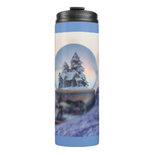 Snowball Christmas tree winter snowfall  Thermal Tumbler