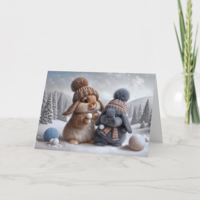 Snowball Fight Card (Front)