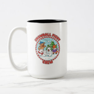 Snowball Fight Crew 15 oz Two-Tone Coffee Mug