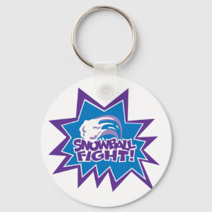 Snowball Fight! Key Ring