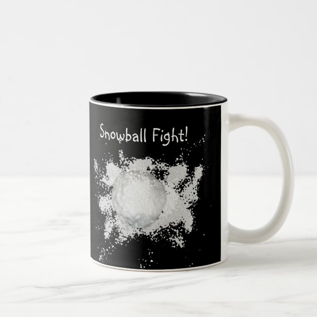 Snowball Fight Mug (Right)