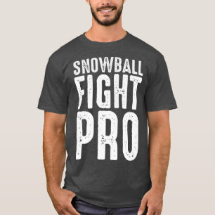 Snowball Fight Pro Funny Snowballing Game Winter S T-Shirt