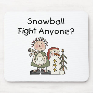 Snowball Fight Tshirts and Gifts Mouse Pad