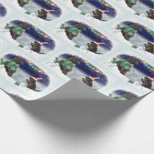 Snowball Fight Wrapping Paper