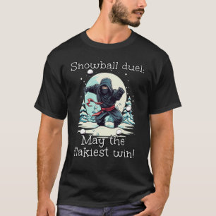 Snowball Fighter Ninja loves Snowball Duel in Wint T-Shirt
