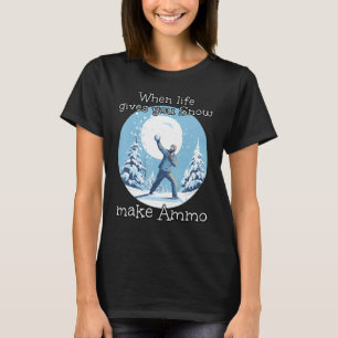 Snowball Fights with Ammo for funny Snowballer in  T-Shirt
