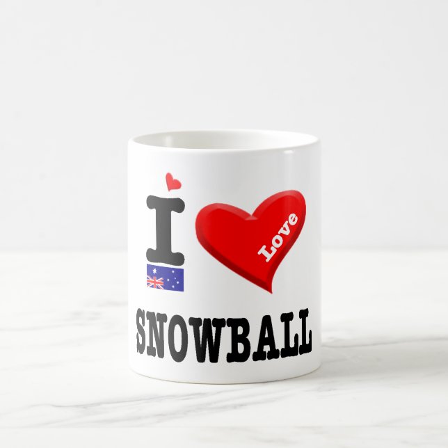 SNOWBALL - I Love - Coffee Mug (Center)