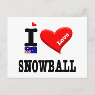 SNOWBALL - I Love - Postcard