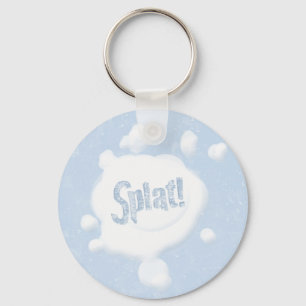 Snowball Splat! Keyring