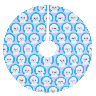 Snowball the Bichon Frise Brushed Polyester Tree Skirt