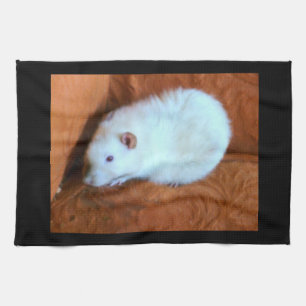 Snowball White Rat Kitchen Towel