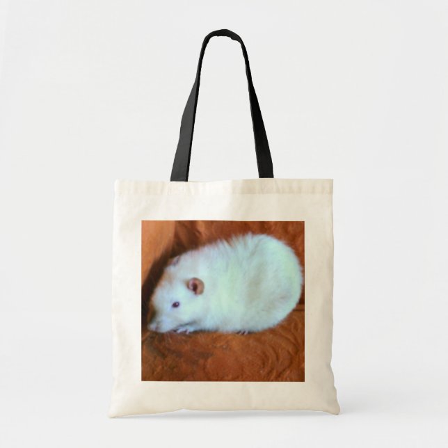 Snowball White Rat Tote Bag (Front)