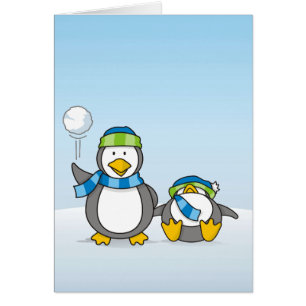 Snowballing penguins