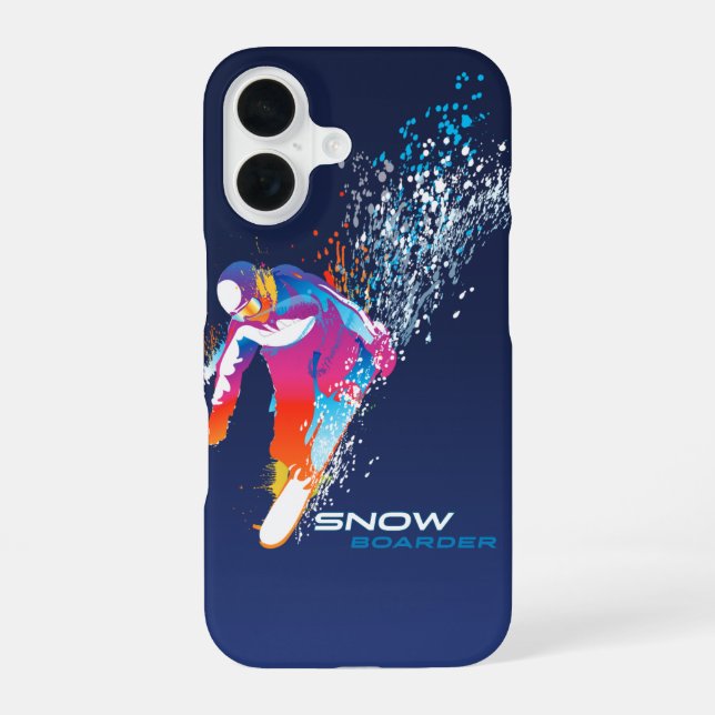 Snowbaording | iPhone 16 case (Back)