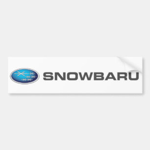 Snowbaru (blue gradient) Bumper Sticker - SUBARU