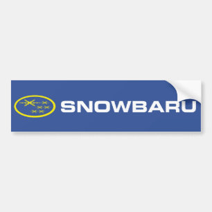 Snowbaru (blue & yellow) Bumper Sticker