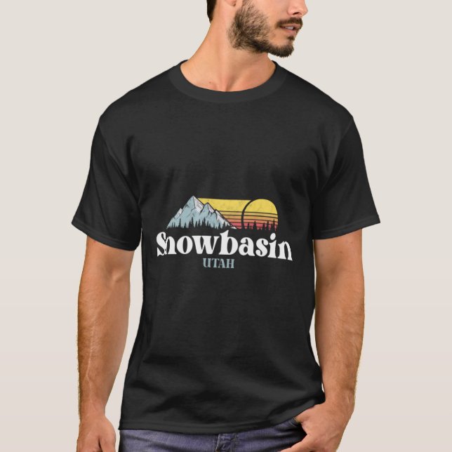Snowbasin,UTAH,Ski Snowboard Hiking T-Shirt (Front)