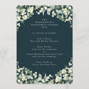 Snowberry+Eucalyptus Christmas Dinner 4 Course Menu