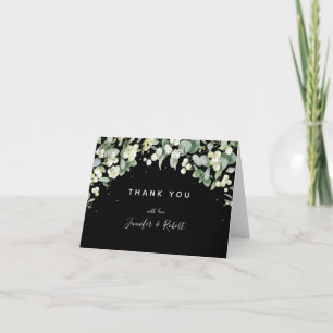 Snowberry+Eucalyptus Christmas Holiday Thank You Card