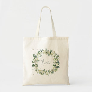 Snowberry+Eucalyptus Wedding/Bridal Shower Tote Bag