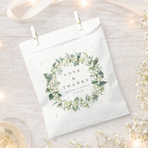 Snowberry+Eucalyptus Winter Wedding Favour Bag