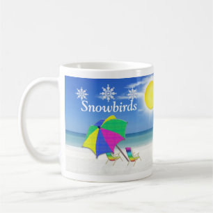 Snowbird Gifts, Beach Themed Mugs