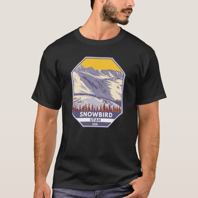 Snowbird Ski Area Winter Utah T-Shirt (Front)