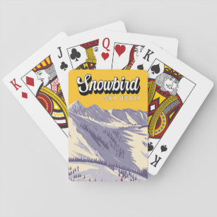 Snowbird Ski Area Winter Utah Vintage Playing Cards