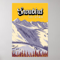 Snowbird Ski Area Winter Utah Vintage