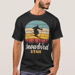 Snowbird Skiing Utah Vintage Mountain Utah Ski Vac T-Shirt