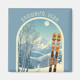 Snowbird Utah Rocky Mountains ski souvenir Magnet
