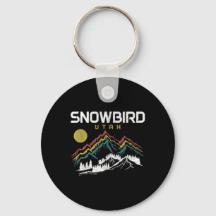 Snowbird Utah Ski Winter Sports Skiing Skier Key Ring