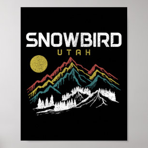 Snowbird Utah Ski Winter Sports Skiing Skier Poster